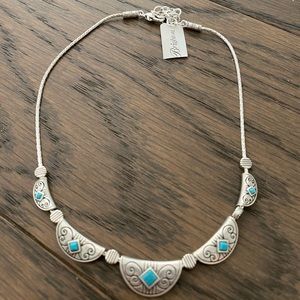Brighton Silver& Turquoise Necklace